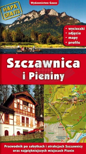 Szczawnica i Pieniny. Przewodnik z mapami wydawnictwa Gauss. Okładka