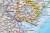 Ameryka Południowa. Mapa polityczna w ramie drewnianej. Wydawnictwo: National Geographic. Fragment 7