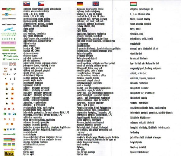 Bratysława i okolice. Plan miasta / Mapa turystyczna wydawnictwa Freytag & Berndt. Legenda