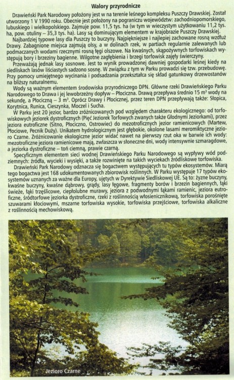 Drawieński Park Narodowy. Mapa turystyczna wydawnictwa Eko-Graff. Informator