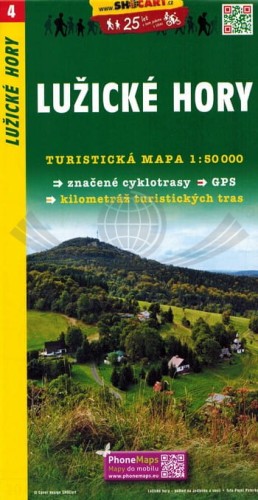 Góry Łużyckie / Luzicke Hory. Mapa turystyczna 04 wydawnictwa Shocart. Okładka