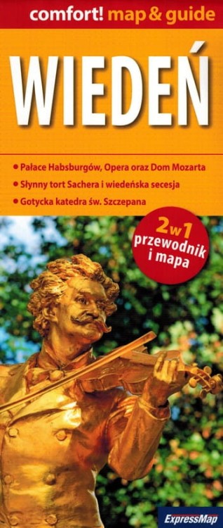 Wiedeń. Laminowana mapa / Plan miasta + Miniprzewodnik wydawnictwa ExpressMap. Okładka