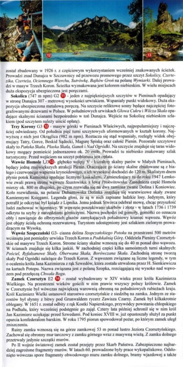 Pieniny Polskie i Słowackie. Laminowana mapa turystyczna wydawnictwa WIT. Informator