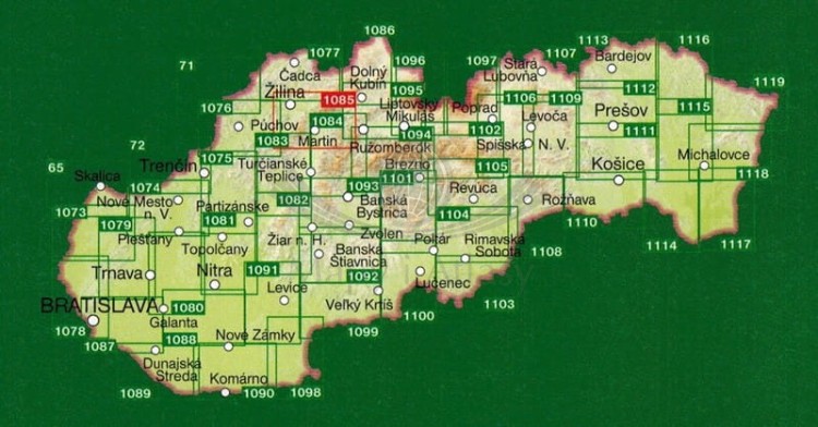 Mała Fatra. Mapa turystyczna 1085 wydawnictwa Shocart. Pozostałe publikacje