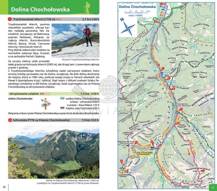 Tatry Polskie. Trasy spacerowe. Przewodnik wydawnictwa Compass. Przykładowe strony 5