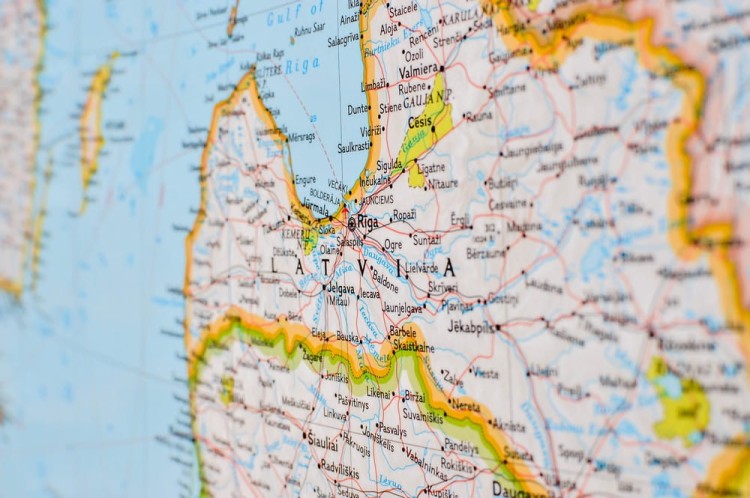 Skandynawia 1:2 763 000. Mapa w wersji do wpinania. Wydawnictwo: National Geographic. Fragment 5