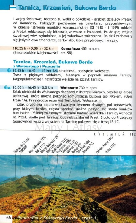 Bieszczady 3 w 1. Niezbędnik turystyczny wydawnictwa WiT. Przykładowa strona 2