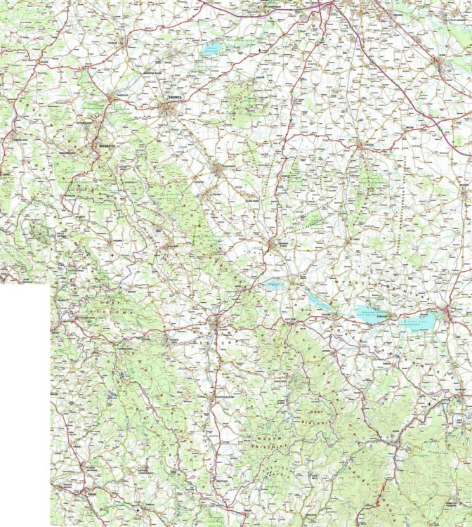 Ziemia Kłodzka 1:50 000. Mapa ścienna
