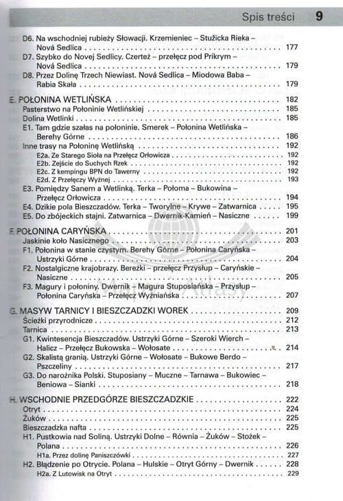 Bieszczady. Przewodnik dla prawdziwego turysty wydawnictwa Rewasz. Spis treści 3