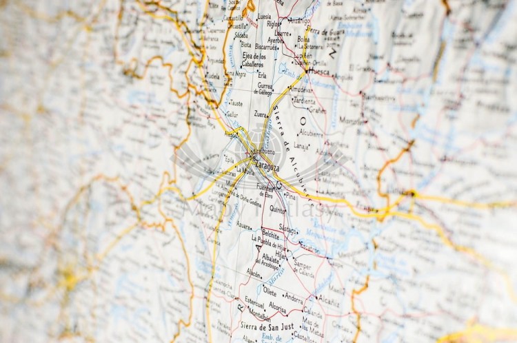 Hiszpania i Portugalia 1:2 074 000. Mapa ścienna wydawnictwa National Geographic. Fragment 8