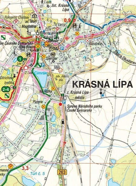 Góry Łużyckie i Żytawskie. Mapa turystyczna 25 w etui wydawnictwa Geodezie On Line. Fragment 1