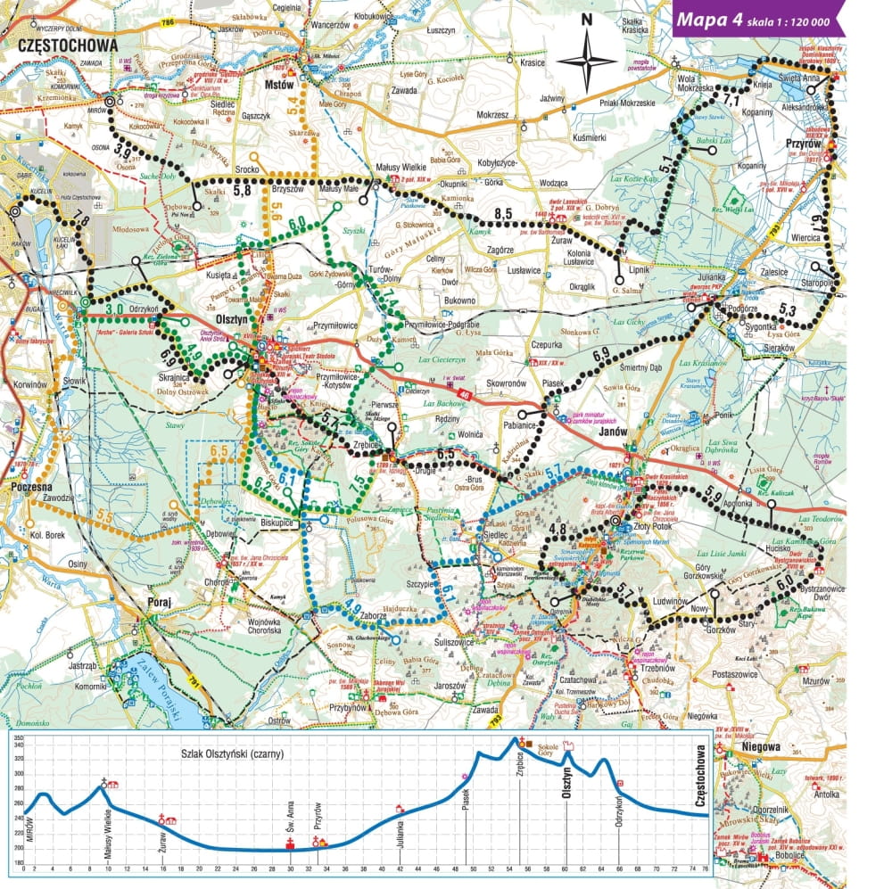 PRZEWODNIK ROWEROWY JURA KRAKOWSKO-CZĘSTOCHOWSKA