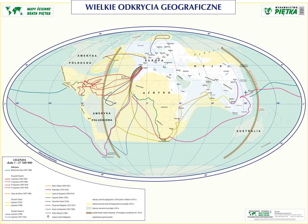 POLSKA W XVI I XVII W. WIELKIE ODKRYCIA GEOGRAFICZNE